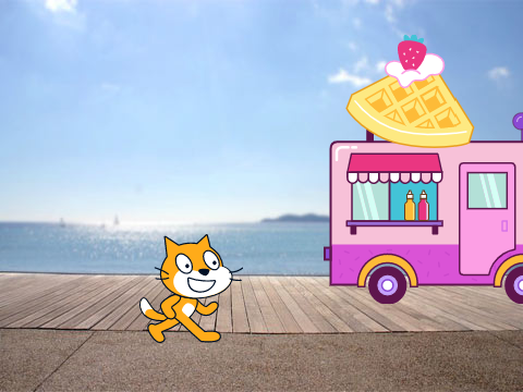 The cat misses the food truck oh no!