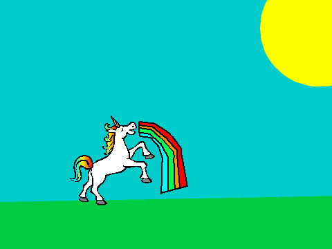 Unicorn Vomiting Rainbows!