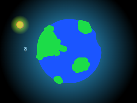 Rocket in orbit