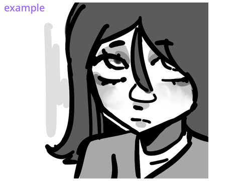 grayscale pfp requests ( closed parentheses