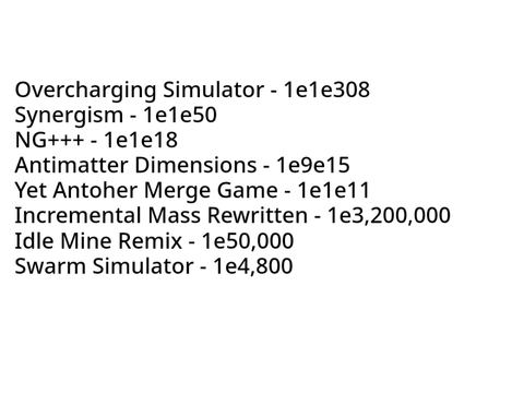 Limits of Incremental Games