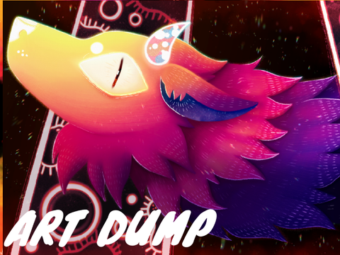 Bloo stop posting art dumps (Art dump)