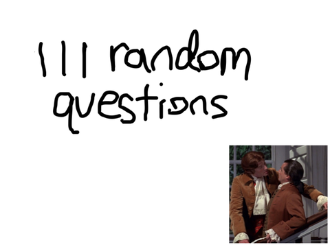111 random questions 