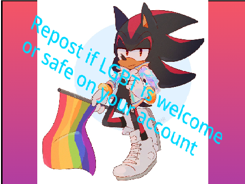 Remix/Repost if the LGBTQ+ community is welcome and safe on your account remix remix remix re… remix
