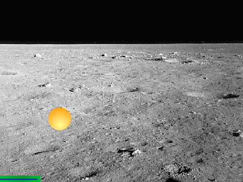 ping pong game on the moon!