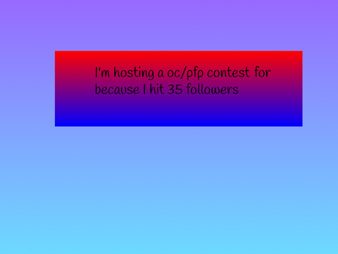 My pfp/oc contest
