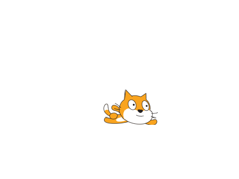 Scratch cat fly animation vetcor