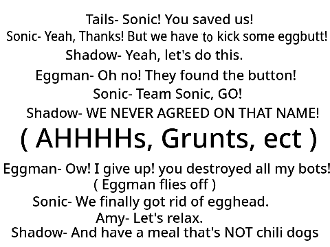 Sonic movie script remix