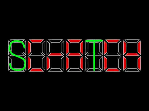 7-segments writing