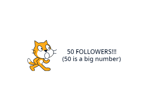 50 FOLLOWERS!!!