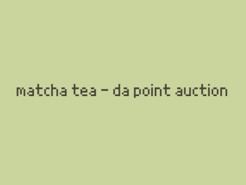☻ match tea - CHEAP da point adopt