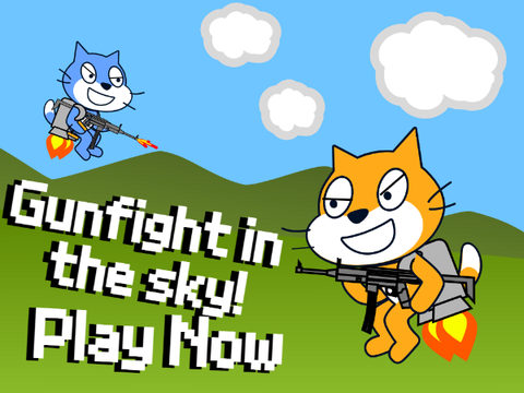 フライング銃撃戦！Gunfight in the sky! 