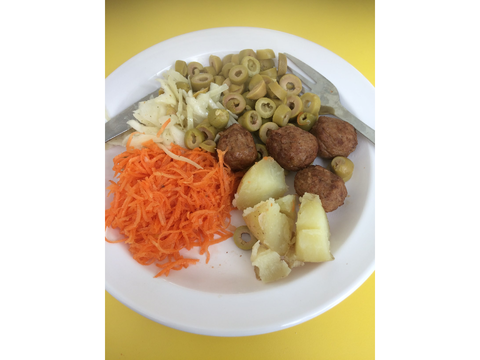 vegetarian school lunch :0