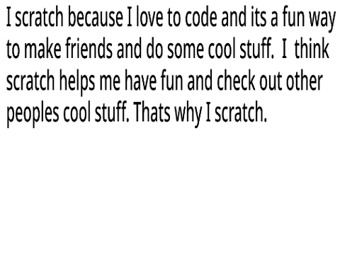 Why I scratch