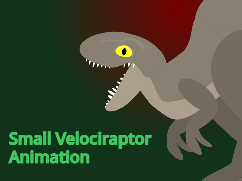 Small Velociraptor Animation