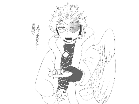 Mha doodle (og from Twitter but scratch degrades the quality))