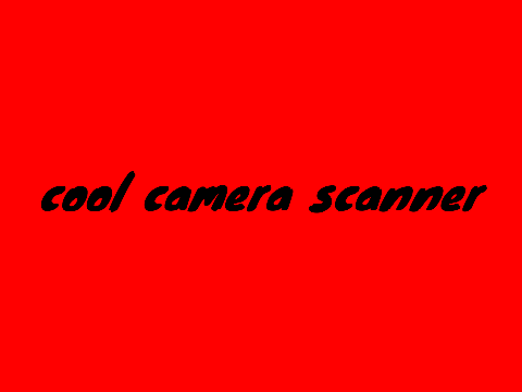 cool camera scanner