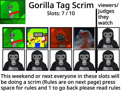 GORILLA TAG SPORTS        6 / 10 slots left remix