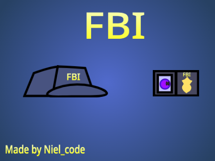 FBI Hat and Badge for Collab