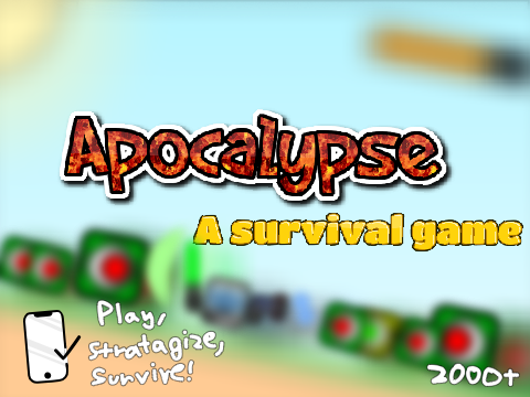 (2000+ blocks) Apocalypse  A Survival game 