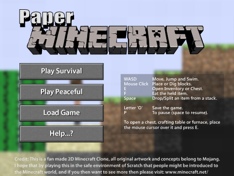 Papercraft v4.0 (2D Minecraft)  remix-2