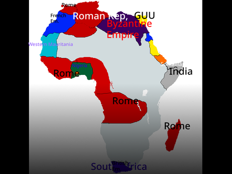 African colonies+ British peace treaty 