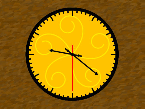 |100% PEN CLOCK|