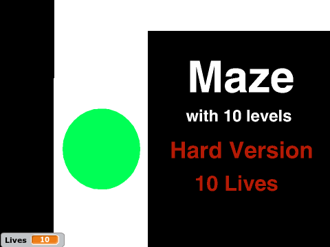 Maze with 10 levels [Helped] HARD VERSION