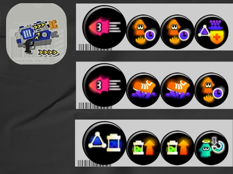 スプラトゥーン3　ラピットブラスターデコ　ギア構成