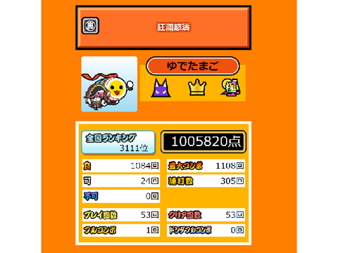 極５譜面目