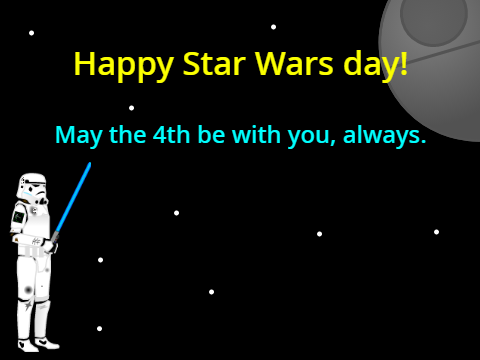 Happy Star Wars day!