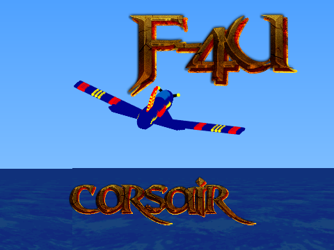 3D  WWII Plane -  ( F-4U Corsair )