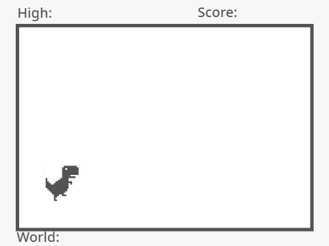 The google dinosaur game