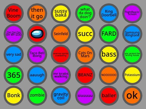  Meme sounds (copy of Animatrics game)