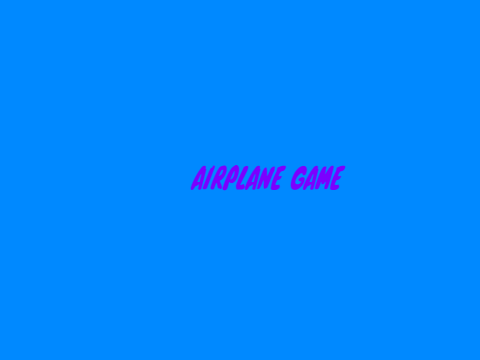 Airplane game