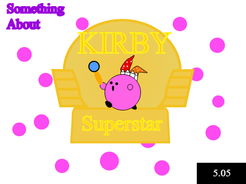 Something about Kirby Superstar Logo (remake by me)