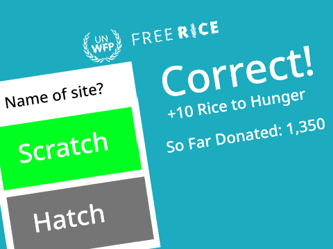 Every Correct Answer Donates Rice!