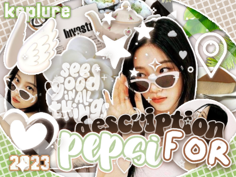 (♡･ㅂ･) ㅅ┊desc for ୭ pepsi °˖