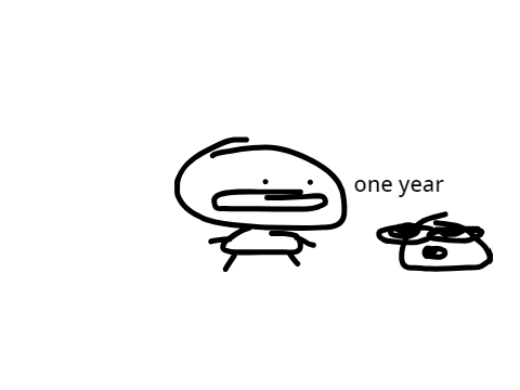 one year!
