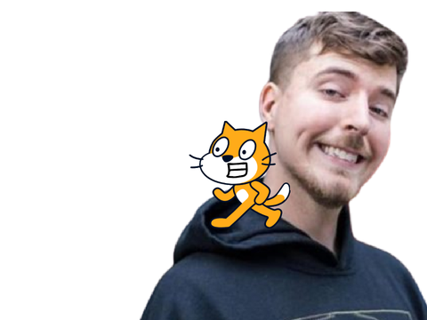 Scratch Cat Meets Mr. Beast! || Animation || 