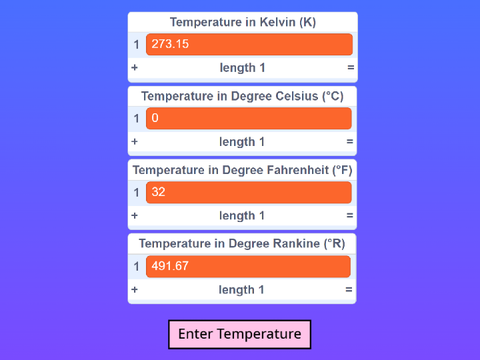 Temperature Unit Converter