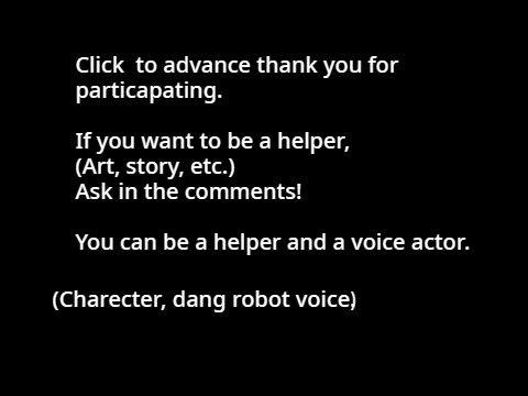 Voice auditions!