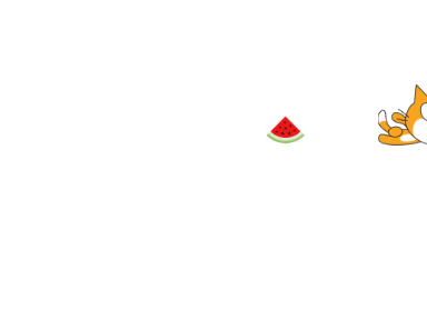 Scratch and water melon