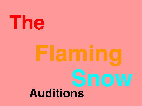 The Flaming Snow Audition