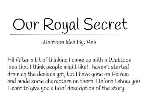 Webtoon Story Idea!