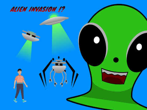 ALIEN INVASION ?! #alien #invasion #game #@frigielH and @-coding_pro- (8)