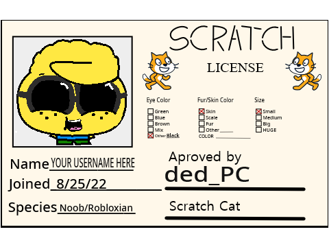 Make Your Own Scratch License remix