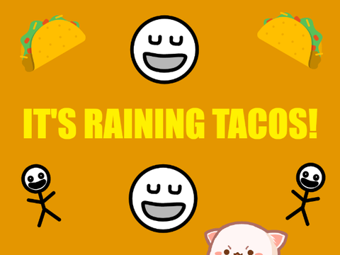 It's raining TACOS! #animation #taco #rain