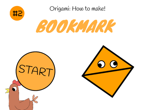 Origami : How to make a BOOKMARK !