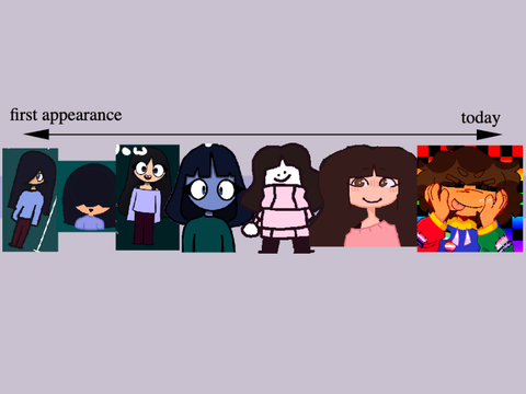 the evolution of my sonas whattt!!!!!!!